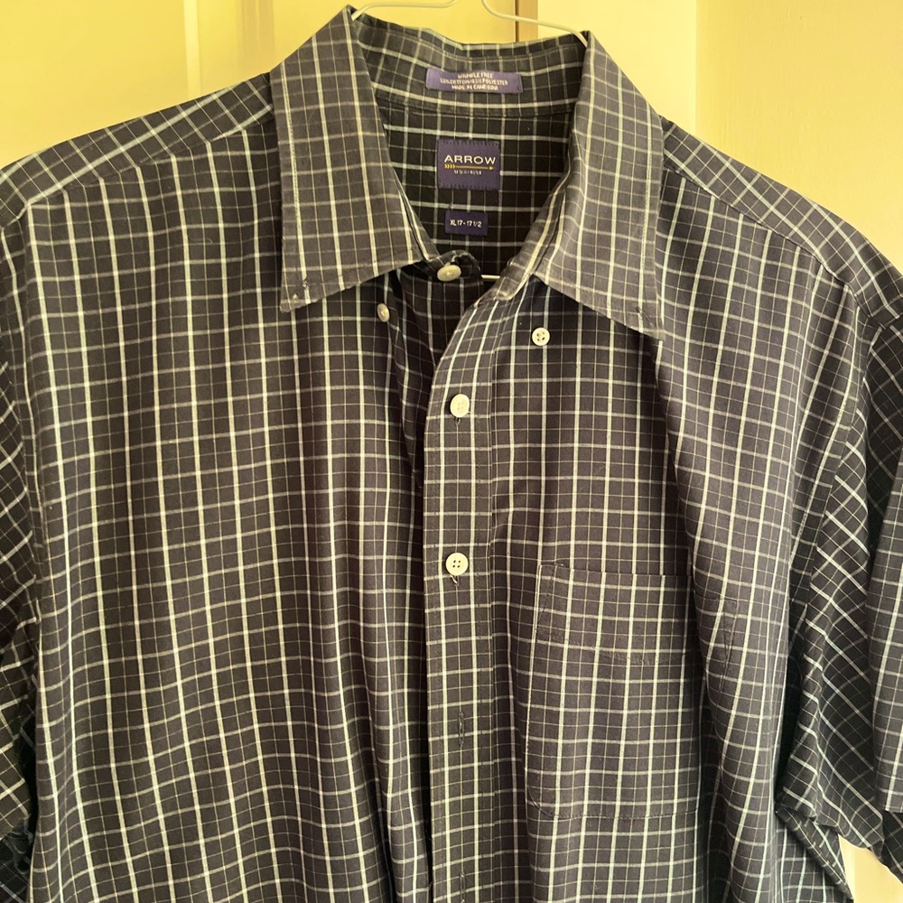 Arrow Men's Dark Green Checkered Shirt